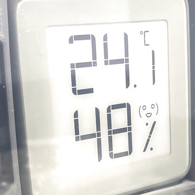 EInk thermometer hygrometer mount for filament box