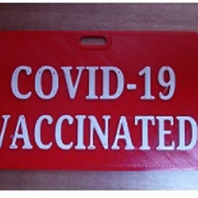 covid19 vaccinated badge
