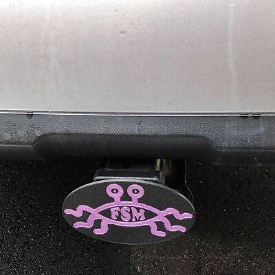 Flying Spaghetti Monster Hitch Cover and Oval Template