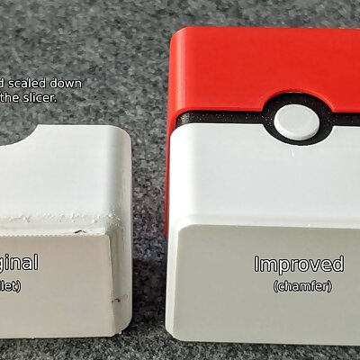 Pokemon Planter  Pokeball Minimal Planter improved bottom part  chamfer instead of fillet