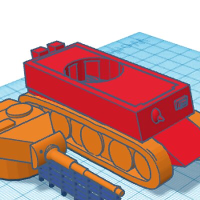Tiger one crudenot much detailmade in tinkercad