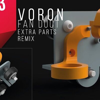 VORON Fan Duct  Ender 3  PRO extra parts