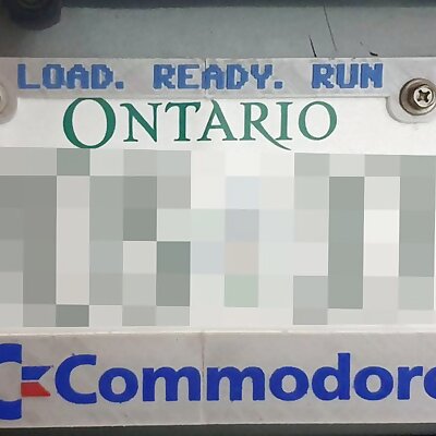 Commodore License Plate Frame