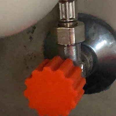 Knob for Water cutoff valve made by Scheel  Handrad für Scheel Eckventil