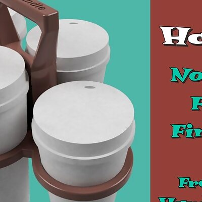 Hot 4 Handle Coffee Tote Carrier