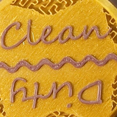 Dishwasher Clean or Dirty Indicator Maker Coin