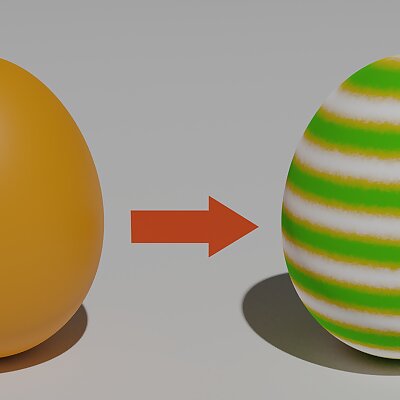 Fast printed easter egg