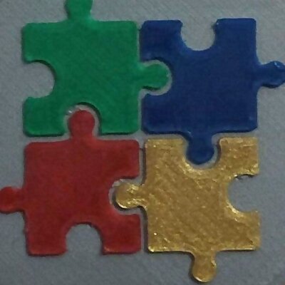 Jigsaw pieces medal