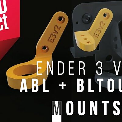 Ender 3 v2 ABL  Bltouch mounts for MinionD Dual duct