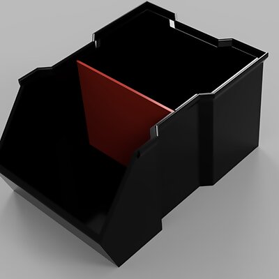 Stackable Box with Divider Wall