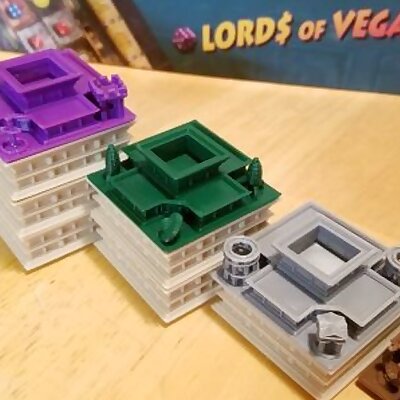 Lords of Vegas  Up Expansion  Organizer Tiles Trays
