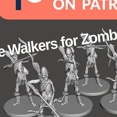 Deadeye Walkers for Zombicide Black Plague