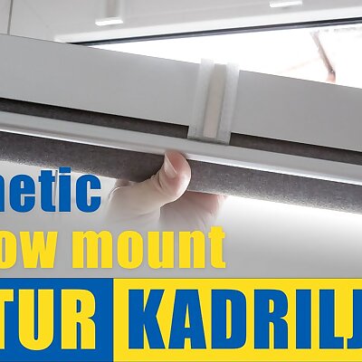 IKEA FYRTUR and KADRILJ magnetic window mount