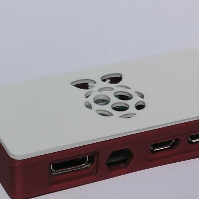 Raspberry Pi Zero simplistic case with logo Remix