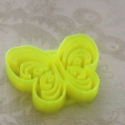 Marzipan cutter with butterfly motif