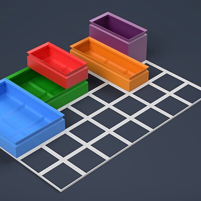 Generic Stackable Assortment Boxes Parametric