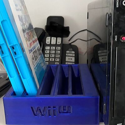 WII U console stand and games holder