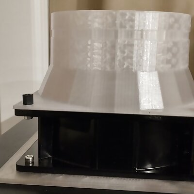 Lack enclosure vent fan with duct for 120 MM standard fans