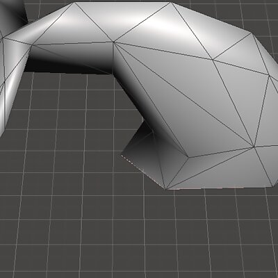 Low Poly Whale Tail
