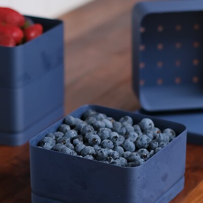 Stackable Produce Box with Drain Bin