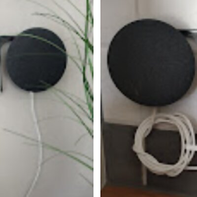 Google Nest Mini holder in combination with Niko lightning swith