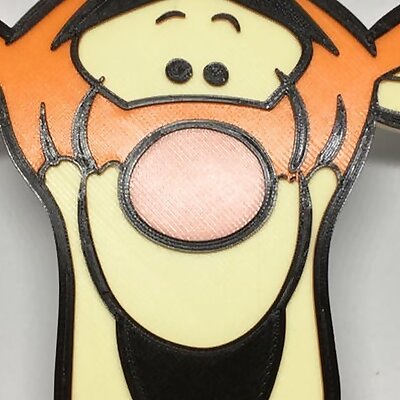 Tigger face Colorprint