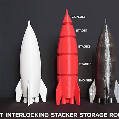 ROCKETZ Interlocking Storage Stages and Fun Model