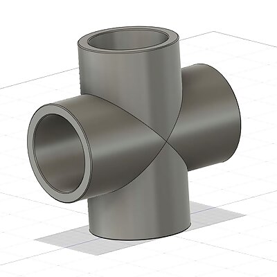 PVC pipe cross joint 4cm diameter