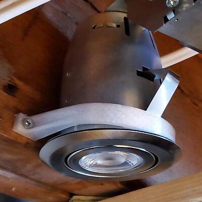 Recessed light support for open ceiling  3 in