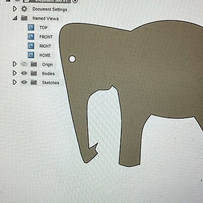 POTTERY ELEPHANT STAMP DESIGNED IN FUSION 360