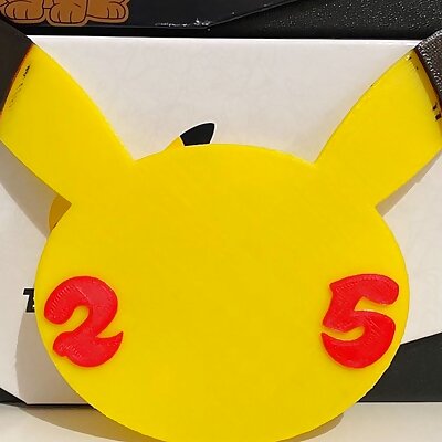 Pokémon 25th anniversary Pikachu Logo