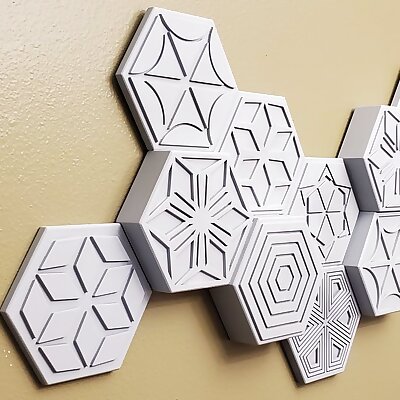 Hexagonal Geometric Wall Art
