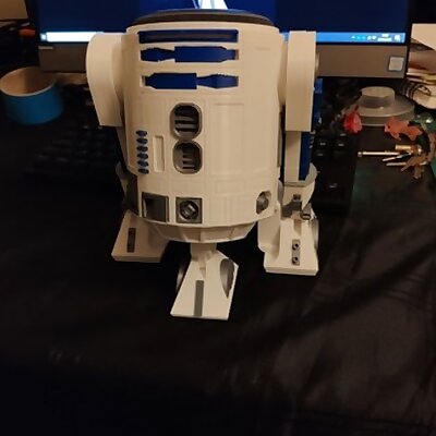 Screen Accurate R2D2 Alexa Echo Dot 3 Dock Separated Colours