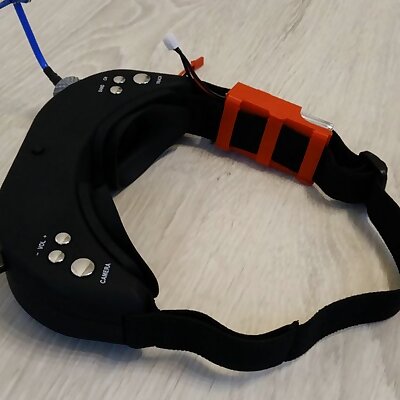 Lipo Holder for Skyzone FPV Goggles Now with Fatshark Lipo support