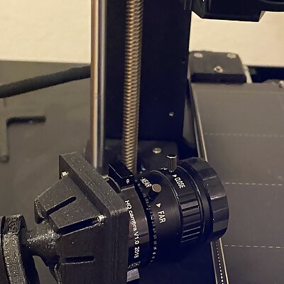 Articulating Raspberry Pi HQ Camera MK3 Frame Mount Opinionated