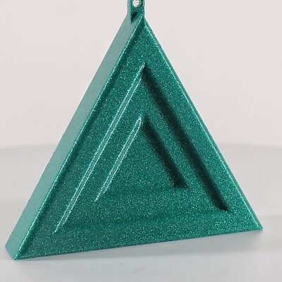 Subtractive Triangle Tree Ornament Christmas Decor by Slimprint