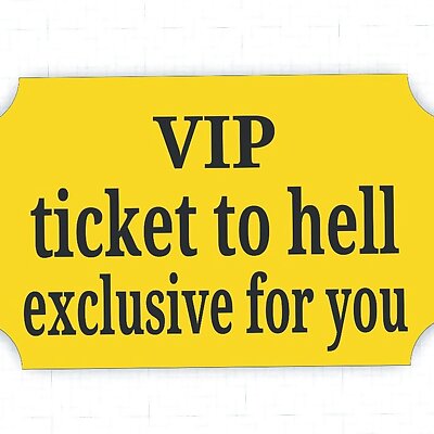ticket to hell hallowen edition