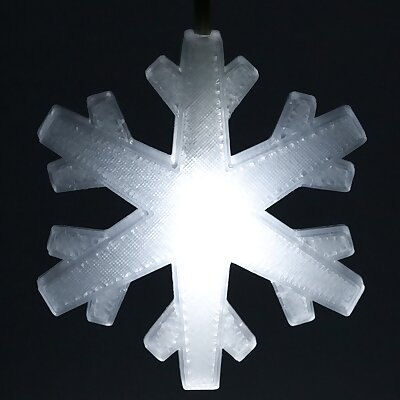 Glowing Snowflake  Christmas Tree Ornament