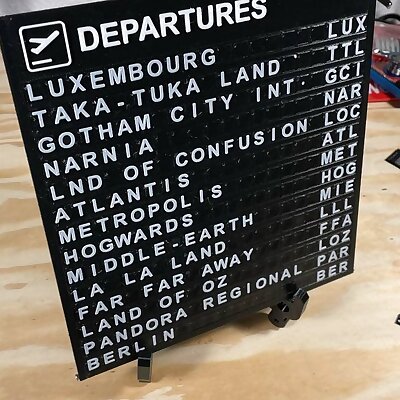 Airport Departures Sign