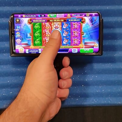 Sword handle for single handed game play on your phone!