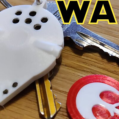 Star Wars Millenium Falcon keychain with shopping cart token