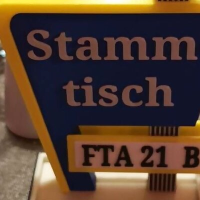 regulars table sign  Stammtisch Schild