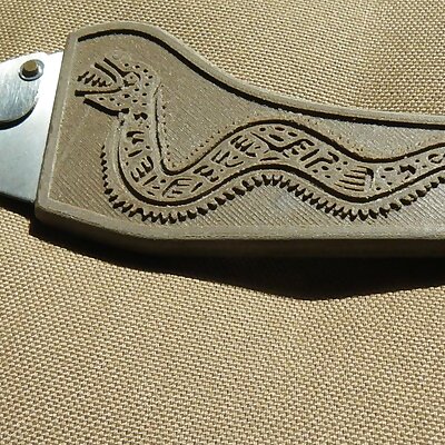 Handle for a special leatherworker knife