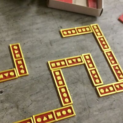 Matchbox dominoes