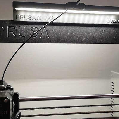 PRUSA dubbelsided LED bar with filament guide