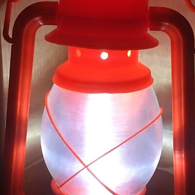 Bottom enclosure and remix of cap for iSolid kerosene mood lamp