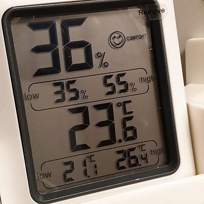 Thermometer Holder ThermoPro TP50 for Nondamaging 3 pin base plate for usage in Ikea Platsa