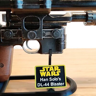 Improved Han Solo Blaster DL44 Stand