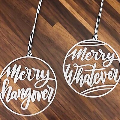 Merry whatever  merry hangover ornament