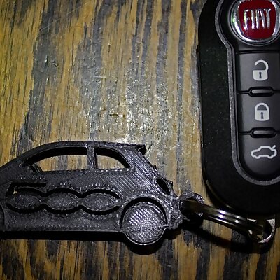 Fiat 500 keychain